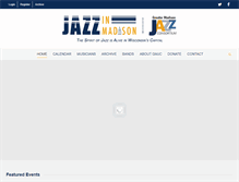 Tablet Screenshot of jazzinmadison.org